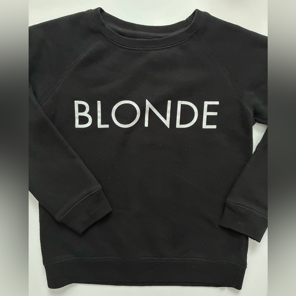 🇨🇦 Brunette the Label 6/8Y “Blonde” Classic Crew pullover sweatshirt